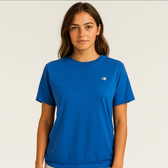 Champion Blue Dri-Fit Short Sleeve Top Size Lg - Picture 1 of 5